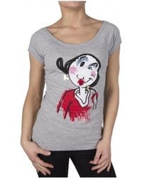 Iceberg - Printed T-Shirt With Round Neck - Lyst