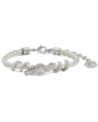 Versace - Medusa Embellished Charm Bracelet - Lyst