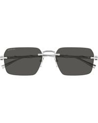 Gucci - Eyewear Frameless Rectangular Sunglasses - Lyst
