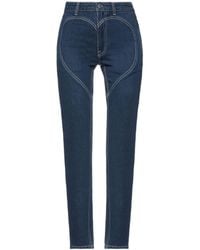Burberry - Solid Color Straight Leg Pants - Lyst