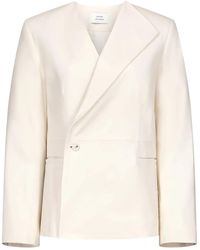 Loulou de Saison - Long-Sleeved Leather Jacket - Lyst
