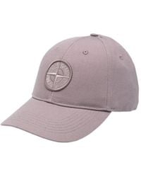Stone Island - Logo Detailed Curved Peak Baseball Cap - Lyst