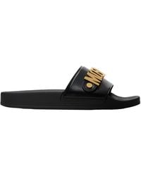 Moschino - Lettering Logo Slippers - Lyst