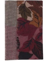 Faliero Sarti - Foliage Pattern Fringed Scarf - Lyst
