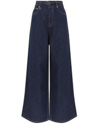 Zimmermann - High-Waist Wide-Leg Jeans - Lyst