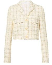 Giambattista Valli - Checked Cotton-Blend Jacket - Lyst
