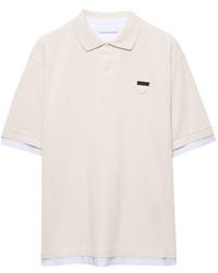 Prada - Cotton Polo Shirt - Lyst