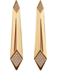 Versace - Blade Crystal Earrings - Lyst