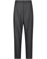 ERMANNO FIRENZE - Pleated Tapered Casual Trousers - Lyst