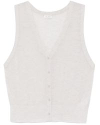 St. Agni - Sleeveless Knitted Vest - Lyst