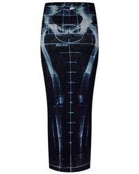 Jean Paul Gaultier - Skeleton Maxi Skirt - Lyst