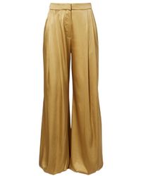 Nina Ricci - Silk-Blend Satin Wide-Leg Pants - Lyst