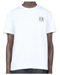 Loewe - Anagram Embroidered Logo T Shirt - Lyst