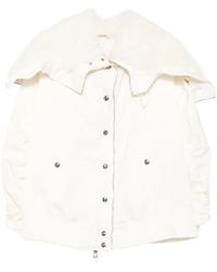Ermanno Scervino - Fur-Trimmed Puffer Jacket - Lyst