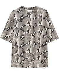 Anine Bing - Washed Python Tee T-Shirt - Lyst