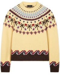 Alanui - Sweet Winter Crewneck Knitted Jumper - Lyst