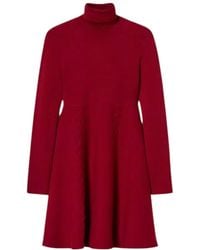 Twinset - High-Neck Knit Dress - Lyst