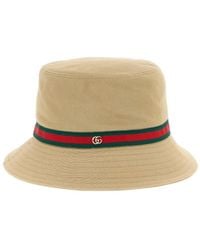 Gucci - Web Tape Bucket Hat - Lyst