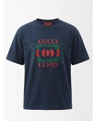 Gucci - Cotton Jersey T-Shirt With Print - Lyst