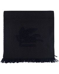 Etro - Pegaso Embroidered Scarf - Lyst