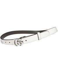 Gucci - Cut Gg Marmont Thin Belt - Lyst