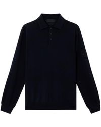 Stone Island - Long-Sleeve Polo Jumper - Lyst