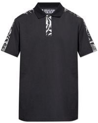 Versace Jeans Couture - Couture Barocco Printed Short-Sleeved Polo Shirt - Lyst