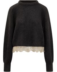 Fabiana Filippi - Lace Sweater - Lyst