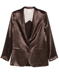 Alysi - Shiny Smoking Jacket - Lyst