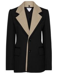 Bottega Veneta - Single-Breasted Long-Sleeved Suit Jacket - Lyst