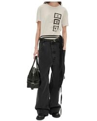 Ann Demeulemeester - Fanie Printed Jersey T-Shirt - Lyst