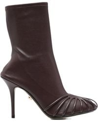 ALEVI - Round-Toe High-Heeled Ankle Boots - Lyst