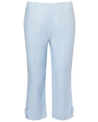 Posse - Harper Linen Capri Pants - Lyst