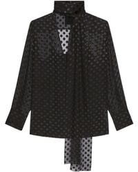 Givenchy - Polka Dots Printed Blouse - Lyst