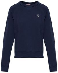 KENZO - Boke Flower Logo Patch Crewneck Sweatshirt - Lyst