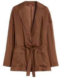 Max Mara - Studio Fatto Belted Jacket - Lyst