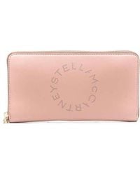 Stella McCartney - Logo Perforated Zipped Wallet - Lyst