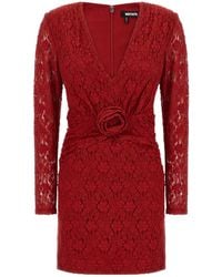 ROTATE BIRGER CHRISTENSEN - Draped Floral Lace Mini Dress - Lyst