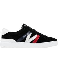 Moncler - Logo Printed Lace-Up Sneakers - Lyst