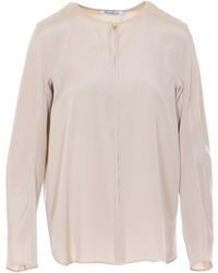 Max Mara - Mxpmitico Long-Sleeved Blouse - Lyst