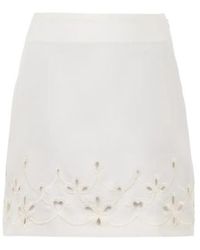 Chloé - Chloé Embroidered A-Line Mini Skirt - Lyst