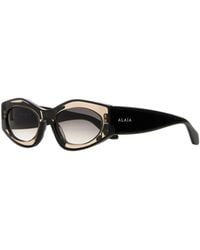 Alaïa - Alaïa Geometric Acetate Sunglasses - Lyst
