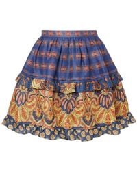 Valentino - Patterned Skirt - Lyst