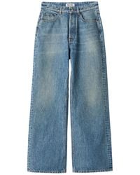 Miu Miu - Five-Pocket Washed Denim Jeans - Lyst