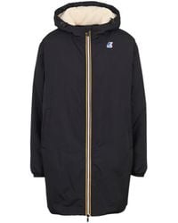 K-Way - Le Vrai 4.0 Eiffel East Orsetto 3/4 Length Waterproof Jacket - Lyst