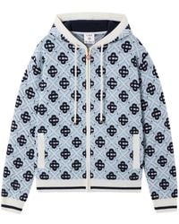 CASABLANCA - Monogram Jacquard Hooded Sweater - Lyst