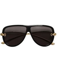 Bottega Veneta - Eyewear Knot Aviator Sunglasses - Lyst