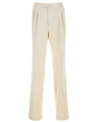 Tom Ford - Pleated Straight-Leg Pants - Lyst