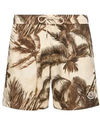 Moncler - Patterned Swim Shorts - Lyst
