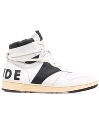 Rhude - High Top Lace-Up Sneakers - Lyst